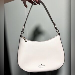 Kate Spade Staci saffiano leather crystal blue handbag with strap worn once